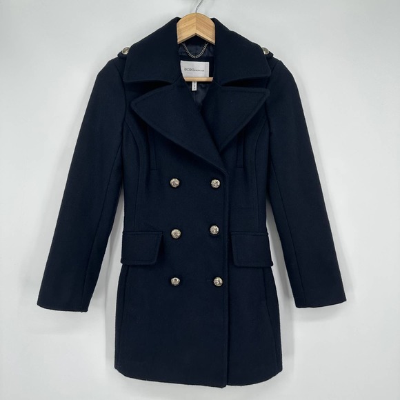 BCBGeneration Jackets & Coats Bcbg Wool Blend Classic Peacoat